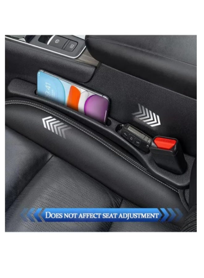 YOUFO Car Seat Gap Organizer with Faux Leather Storage Box, suitable for all phones, cards, and keys, to prevent items from falling between seats. Easy to install. Model Y4890 - Image 3